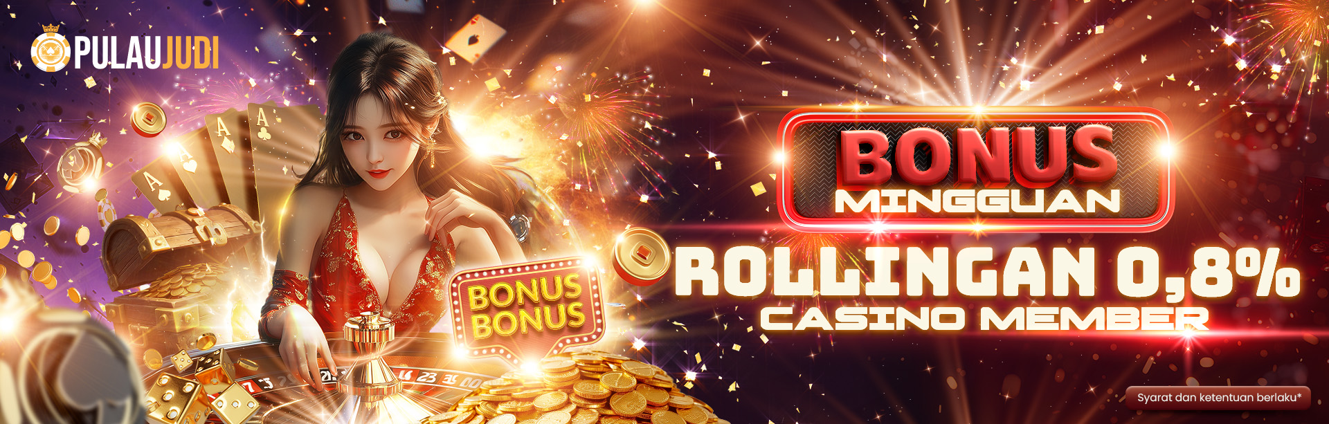 BONUS MINGGUAN LIVE CASINO